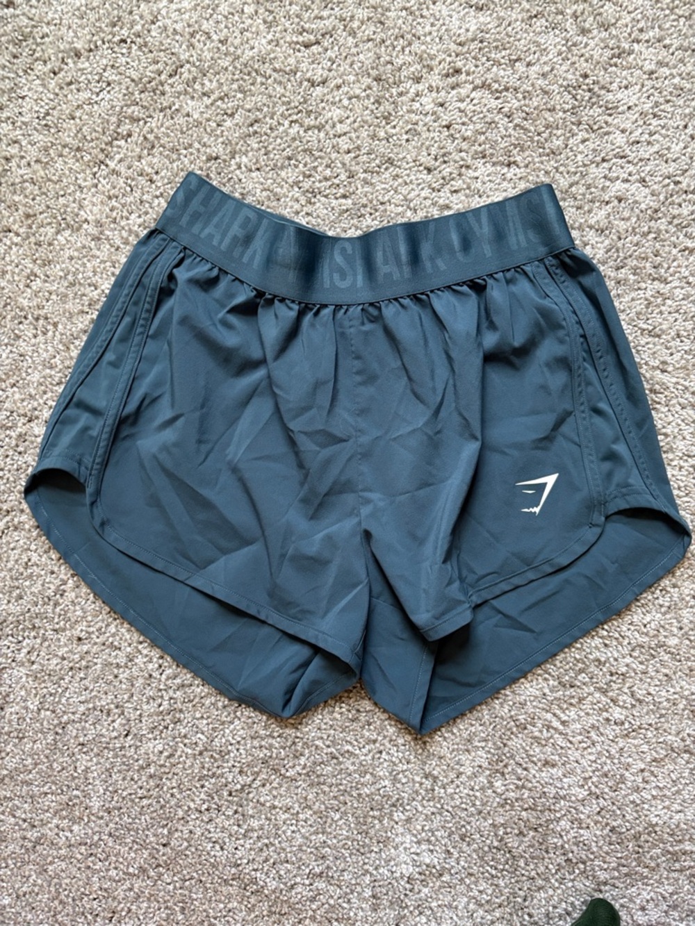 Gymshark Women's Blue Athletic Running Shorts